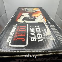 Vintage Star Wars Rotj Slave 1 One Boba Fett Spaceship Vehicle Boxed