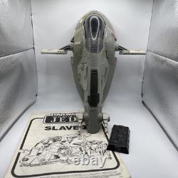 Vintage Star Wars Rotj Slave 1 One Boba Fett Spaceship Vehicle Boxed