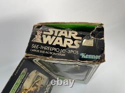 Vintage Star Wars See-Threepio C-3PO 12 Large Size Action Figure Original Box
