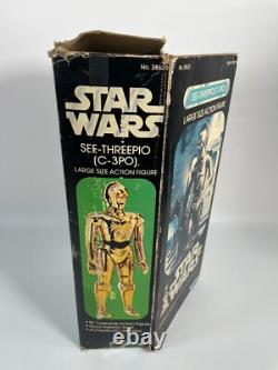 Vintage Star Wars See-Threepio C-3PO 12 Large Size Action Figure Original Box