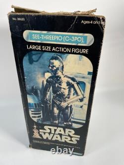 Vintage Star Wars See-Threepio C-3PO 12 Large Size Action Figure Original Box