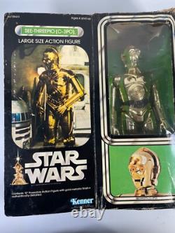 Vintage Star Wars See-Threepio C-3PO 12 Large Size Action Figure Original Box