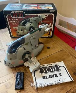 Vintage Star Wars Slave 1 1981 Meccano Boxed Instructions ROTJ GDE Bi-Logo