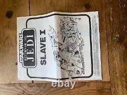 Vintage Star Wars Slave 1 1981 Meccano Boxed Instructions ROTJ GDE Bi-Logo