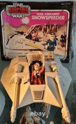 Vintage Star Wars Snowspeeder 1982 Kenner Original Boxed Luke/Han Hasbro Figure