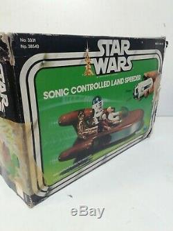 Vintage Star Wars Sonic Controlled Landspeeder, Original 1970s Boxed Very Rare