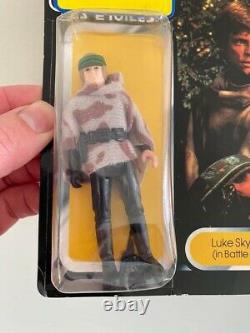 Vintage Star Wars Tri Logo Luke Skywalker Poncho Moc Carded