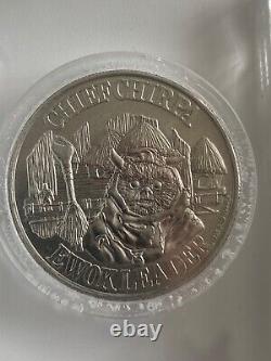 Vintage Star Wars UKG Graded Chief Chirpa Figure & POTF Mail-away Coin