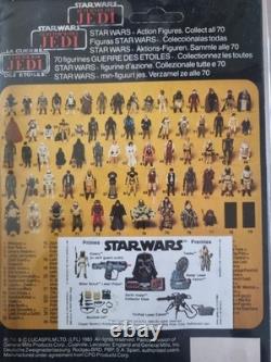 Vintage Star Wars Warok Carded Tri-logo Figure Split Bubble Clipper. Rare