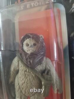 Vintage Star Wars Warok Carded Tri-logo Figure Split Bubble Clipper. Rare