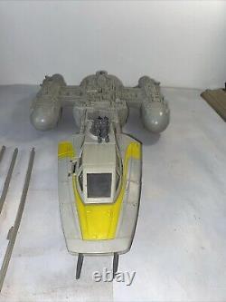 Vintage Star Wars Y-Wing Fighter 1983 Incomplete