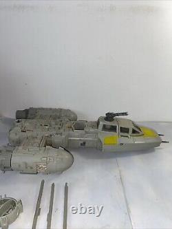 Vintage Star Wars Y-Wing Fighter 1983 Incomplete