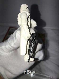 Vintage Star Wars YPS German Hoth Snowtrooper With Comic In Acrylic Case LOOK