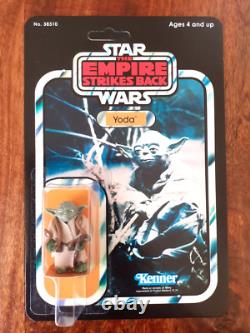 Vintage Star Wars Yoda Recard 1980 ESB 41 Back
