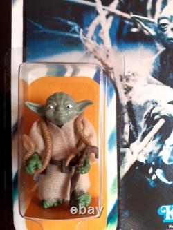 Vintage Star Wars Yoda Recard 1980 ESB 41 Back