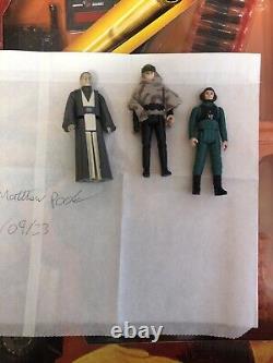 Vintage Star Wars last 17 figures anakin Luke skywalker A wing pilot