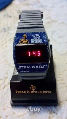 Vintage Texas Instruments 1977 Star Wars Digital Watch, New Batteries Works