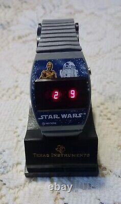 Vintage Texas Instruments 1977 Star Wars Digital Watch, New Batteries Works