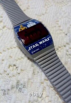 Vintage Texas Instruments 1977 Star Wars Digital Watch, New Batteries Works