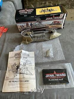 Vintage kenner Star Wars POTF TATOOINE SKIFF. Complete With Box. Excellent! AFA