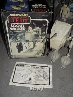 Vintage star wars boxed AT-AT ST Tie Fighter Interceptor Wampa Figures ISP-6