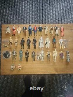 Vintage star wars figures Including Last 17 Job Lot