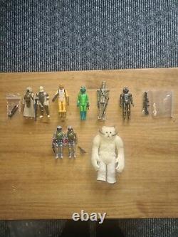 Vintage star wars figures Including Last 17 Job Lot