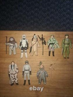 Vintage star wars figures Including Last 17 Job Lot