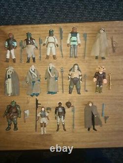 Vintage star wars figures Including Last 17 Job Lot