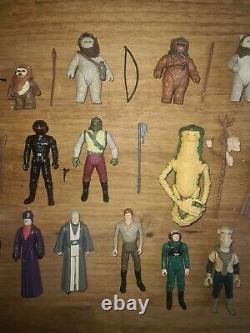 Vintage star wars figures Including Last 17 Job Lot