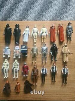 Vintage star wars figures Including Last 17 Job Lot