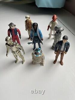 Vintage star wars figures bundle and additional random original accessories