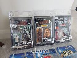 Vintage star wars figures job lot bundle BNIB 7 In Total