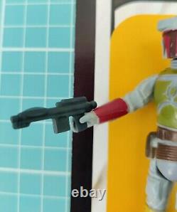 Vintage star wars kenner boba fett hk figure with display case mandalorian jedi