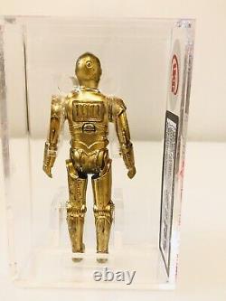 Vintage star wars lili ledy solid limbs c3p0 graded 75% via ukg Dull Gold