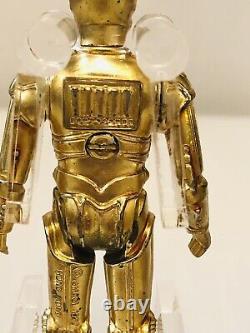 Vintage star wars lili ledy solid limbs c3p0 graded 75% via ukg Dull Gold