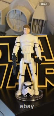Vintage star wars luke Skywalker stormtrooper With Helmet And Blaster Kenner