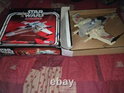 Vintage star wars x-wing 1995 (sounds work) + REPRO BOX