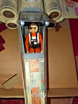 Vintage star wars x-wing 1995 (sounds work) + REPRO BOX