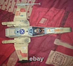 Vintage star wars x-wing 1995 (sounds work) + REPRO BOX