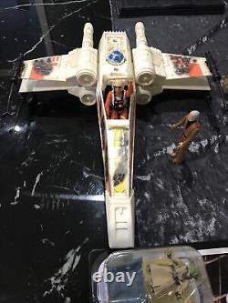 Vintage star wars x wing fighter /skywalker/oby One/yoda