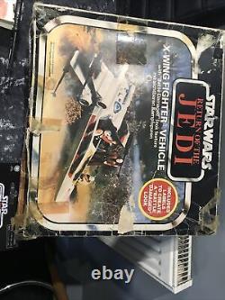 Vintage star wars x wing fighter /skywalker/oby One/yoda