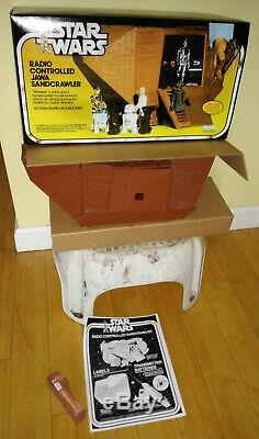 WORKING 1979 Vintage RC Star Wars Kenner Jawa Sandcrawler Complete Box Works