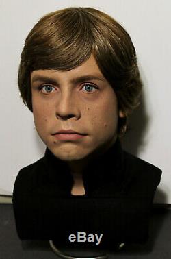 1/1 Lifesize Custom Luke Skywalker Buste Wars Vintage Étoiles Prop Rotj En Stock