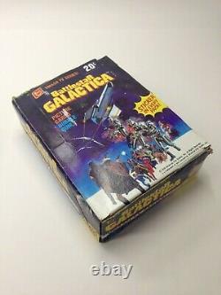 1 Boîte 36 Packs Fart Battlestar Galactica Topps 1978 Cartes À Collectionner Sealed Vintage