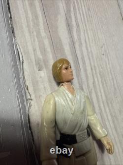 1977 Édition Vintage Star Wars Luke Skywalker Garçon de Ferme Cheveux Blonds Sabre Bleu Rare