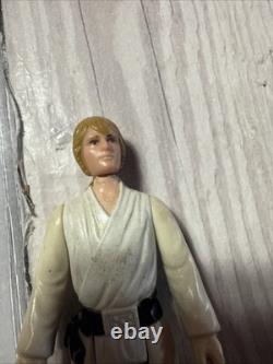 1977 Édition Vintage Star Wars Luke Skywalker Garçon de Ferme Cheveux Blonds Sabre Bleu Rare