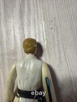1977 Édition Vintage Star Wars Luke Skywalker Garçon de Ferme Cheveux Blonds Sabre Bleu Rare