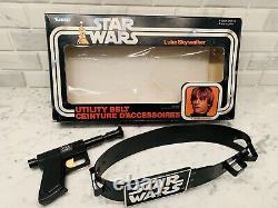 1977 Star Wars Kenner Luke Skywalker Utility Ceinture + Boîte Vintage Canadienne Rare