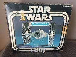 1977 Star Wars Tie Fighter Navire Vintage Kenner Avec Boîte Et Instructions Look